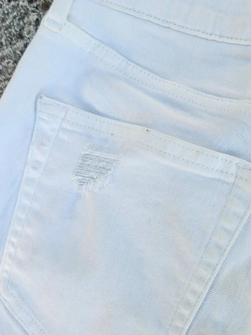 Abercrombie & Fitch Women Jeans White Denim Athletic Skinny Stretch Size 28W 30L - Picture 10 of 13